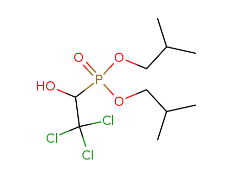 Molecular Structure of 38457-66-8 ((2,2,2-trichloro-1-hydroxy-ethyl)-phosphonic acid diisobutyl ester)