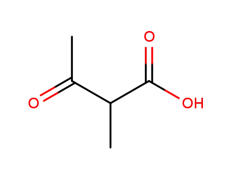 Molecular Structure of 76652-88-5 (Butanoic acid, 2-methyl-3-oxo-, (2S)- (9CI))