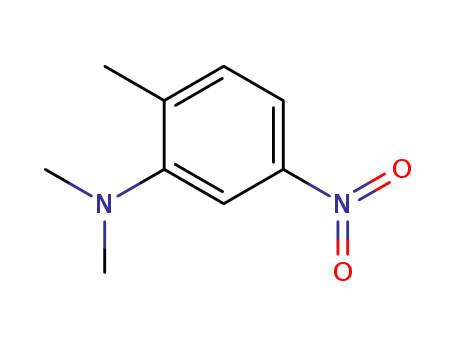 Molecular Structure of 36714-84-8 (DIMETHYL-(2-METHYL-5-NITRO-PHENYL)-AMINE)