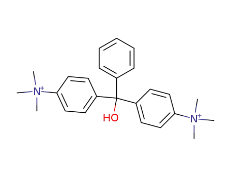 Molecular Structure of 93487-56-0 (Benzenaminium, 4,4'-(hydroxyphenylmethylene)bis[N,N,N-trimethyl-)