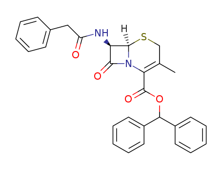 5-Thia-1-azabicyclo[4.2.0]oct-2-ene-2-carboxylicacid, 3-methyl-8-oxo-7-[(2-phenylacetyl)amino]-, diphenylmethyl ester, (6R,7R)-