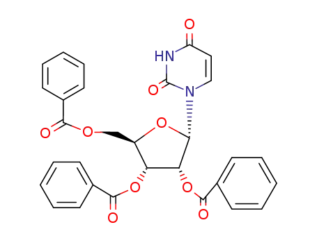 1-(tri-<i>O</i>-benzoyl-α-<i>D</i>-ribofuranosyl)-1<i>H</i>-pyrimidine-2,4-dione