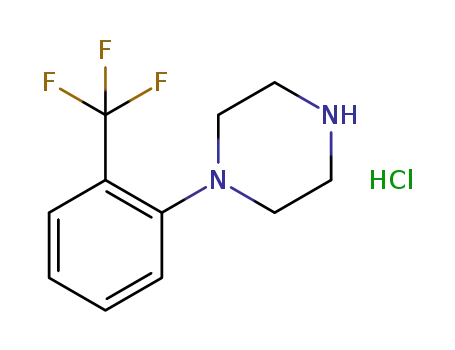 Molecular Structure of 40160-26-7 (1-[2-(trifluoromethyl)phenyl]piperazinium chloride)