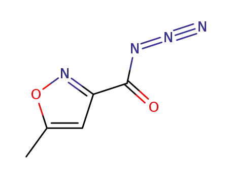 Molecular Structure of 61672-67-1 (3-Isoxazolecarbonyl azide, 5-methyl-)