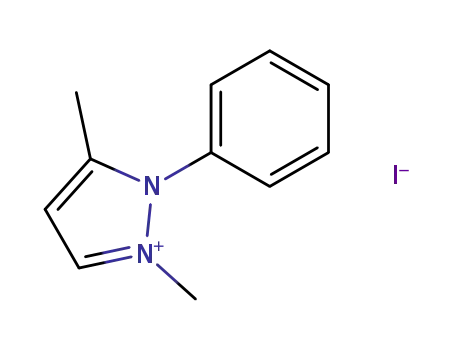 1H-Pyrazolium, 1,3-dimethyl-2-phenyl-, iodide