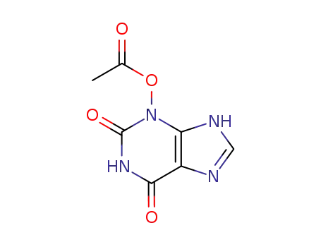 Molecular Structure of 22052-01-3 (3-acetoxyxanthine)