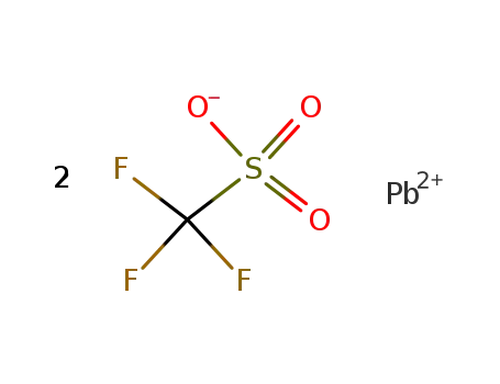 Molecular Structure of 27607-92-7 (Methanesulfonic acid, trifluoro-, lead(2+) salt)