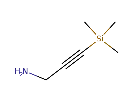Molecular Structure of 70052-55-0 (2-Propyn-1-amine, 3-(trimethylsilyl)-)
