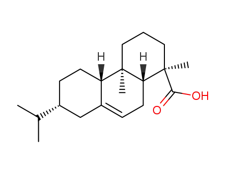 Molecular Structure of 19407-36-4 ((13β)-Abiet-7-en-18-oic acid)