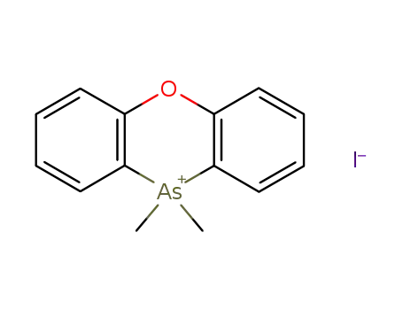 Molecular Structure of 60833-88-7 (10H-Phenoxarsinium, 10,10-dimethyl-, iodide)