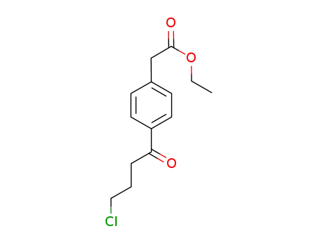 Benzeneacetic acid, 4-(4-chloro-1-oxobutyl)-, ethyl ester