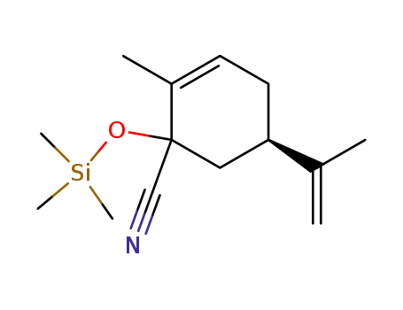 (5R)-5-isopropenyl-2-methyl-1-trimethyl-silanyloxy-cyclohex-2-ene-1-carbonitrile