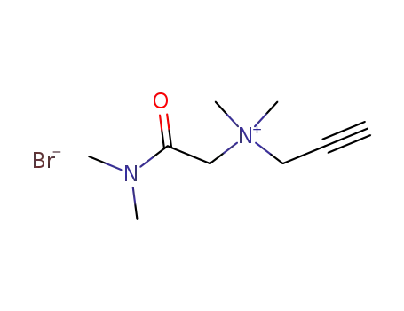 Molecular Structure of 102990-46-5 (Dimethylcarbamoylmethyl-dimethyl-prop-2-ynyl-ammonium; bromide)