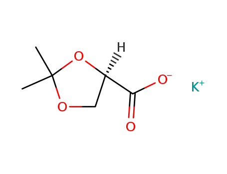 1,3-Dioxolane-4-carboxylic acid, 2,2-dimethyl-, potassium salt, (4R)-