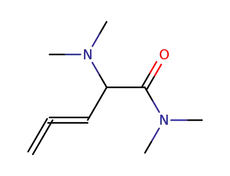 Molecular Structure of 102990-52-3 (2-Dimethylamino-penta-3,4-dienoic acid dimethylamide)