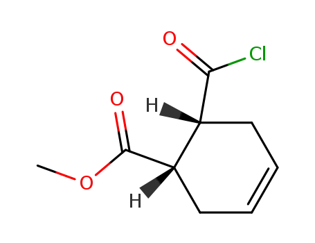 3-사이클로헥센-1-카복실산, 6-(클로로카보닐)-, 메틸 에스테르, (1R-트랜스)-(9CI)