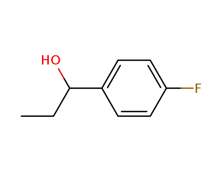 Molecular Structure of 166371-89-7 (Benzenemethanol, alpha-ethyl-4-fluoro-, (alphaR)- (9CI))