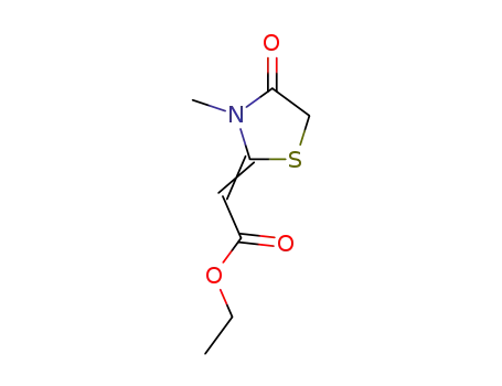 ETHYL (2Z)-(3-METHYL-4-OXO-1,3-THIAZOLIDIN-2-YLIDENE)ACETATE