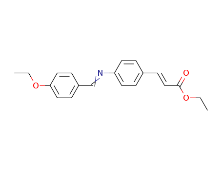 2-Propenoic acid,3-[4-[(E)-[(4-ethoxyphenyl)methylene]amino]phenyl]-, ethyl ester, (2E)-
