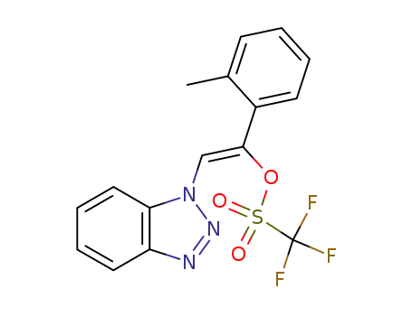 (Z)-2-(1H-1,2,3-benzotriazol-1-yl)-1-(2-methylphenyl)ethenyl trifluoromethanesulfonate