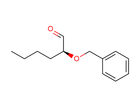 Molecular Structure of 87678-65-7 (Hexanal, 2-(phenylmethoxy)-, (S)-)