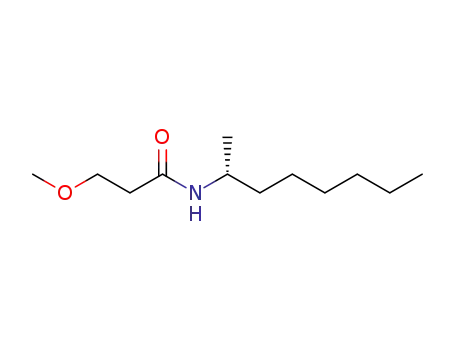 Molecular Structure of 1322805-09-3 ((R)-3-methoxy-N-(octan-2-yl) propanamide)