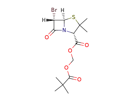 Molecular Structure of 76468-87-6 (6α-bromopenicillanic acid pivalolyloxymethyl ester)