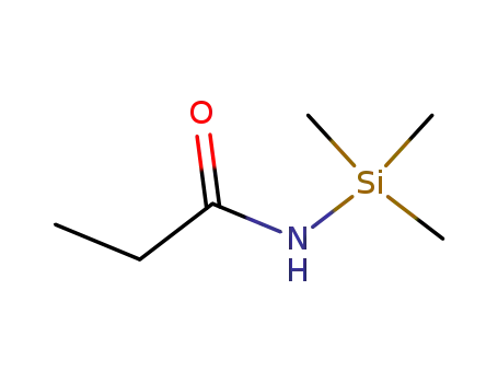 Molecular Structure of 18140-08-4 (Propanamide, N-(trimethylsilyl)-)