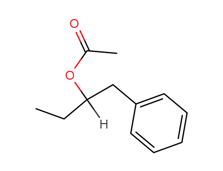 Molecular Structure of 86527-08-4 (Benzeneethanol, a-ethyl-, acetate)
