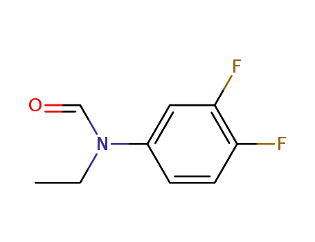 Molecular Structure of 136491-16-2 (N-(3,4-Difluorphenyl)-N-ethyl-formamid)