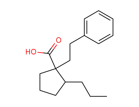 1-phenethyl-2-propyl-cyclopentanecarboxylic acid