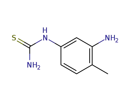 Molecular Structure of 6492-48-4 (1-(3-amino-p-tolyl)-2-thiourea)