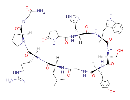 Molecular Structure of 53728-75-9 ((D-LEU7)-LHRH)