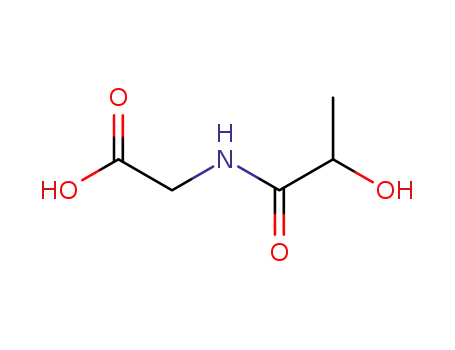 Molecular Structure of 68164-07-8 (Glycine, N-(2-hydroxy-1-oxopropyl)-)