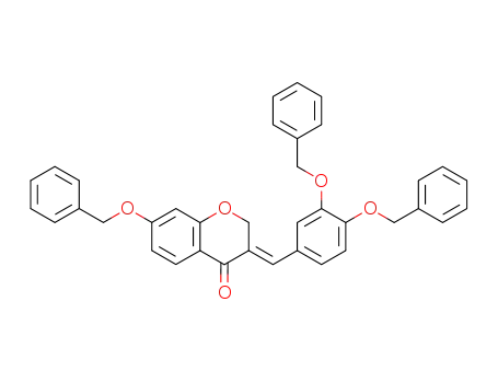 3-<3,4-Dibenzyloxy-benzyliden>-7-benzyloxy-chromanon-(4)