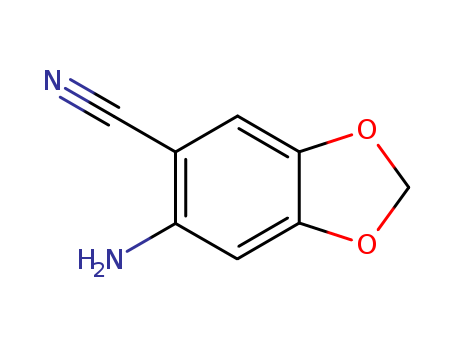 1,3-Benzodioxole-5-carbonitrile,  6-amino-