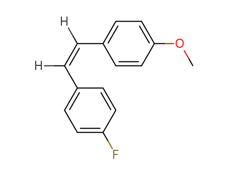 Molecular Structure of 64583-10-4 (Benzene, 1-fluoro-4-[(1Z)-2-(4-methoxyphenyl)ethenyl]-)