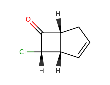 Molecular Structure of 20836-85-5 (Bicyclo[3.2.0]hept-2-en-6-one, 7-chloro-)