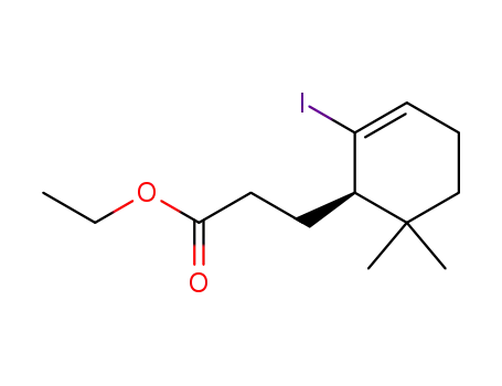 (R)-3-(2-iodo-6,6-dimethylcyclohex-2-enyl)propionic acid ethyl ester