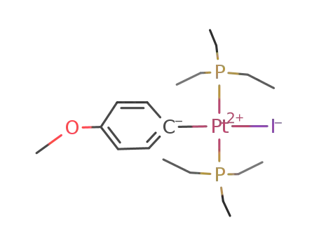 trans-Pt(I)(C<sub>6</sub>H<sub>4</sub>OMe-p)(PEt<sub>3</sub>)2