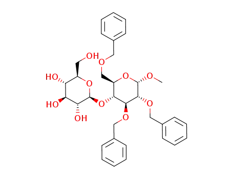 methyl (β-D-glucopyranosyl)-(1->4)-2,3,6-tri-O-benzyl-α-D-glucopyranoside