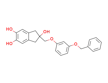 1H-Indene-2,5,6-triol,
2,3-dihydro-2-[[3-(phenylmethoxy)phenoxy]methyl]-