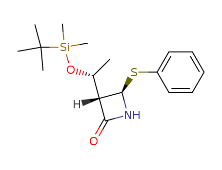 (3S,4R)-3-[(R)-1-(tert-butyldimethylsilyloxy)-ethyl]-4-phenylthio-2-azetidinone