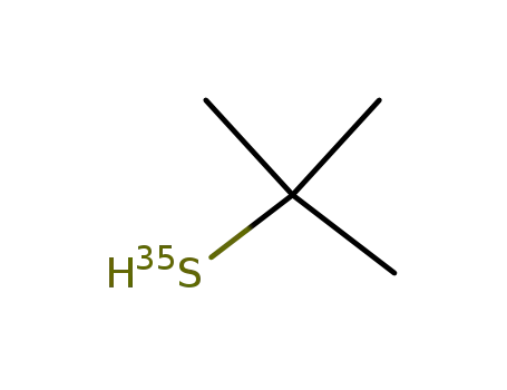 Molecular Structure of 58204-98-1 (35S-2-methyl-2-propanethiol)