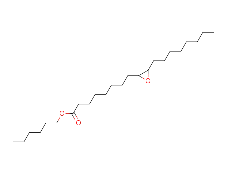 Molecular Structure of 24824-70-2 (hexyl 3-octyloxiran-2-octanoate)