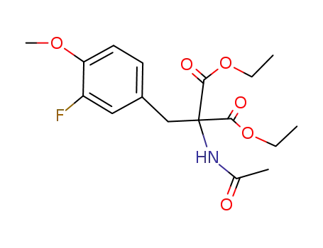 α-Acetamido-α-<3-fluor-4-methoxybenzyl>-malonsaeurediethylester