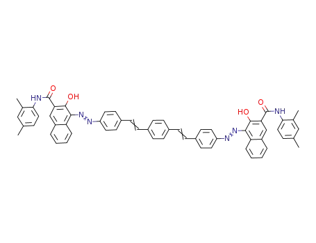 Molecular Structure of 69534-94-7 (4,4'-[phenylene-1,4-bis(ethylenephenylene-1,4-azo)]bis[N-(2,4-dimethylphenyl)-3-hydroxynaphthalene-2-carboxamide])