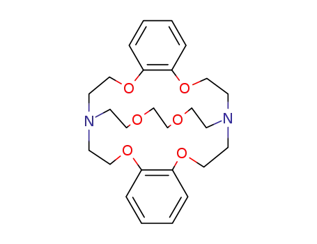 Molecular Structure of 40471-97-4 (5,6,14,15-DIBENZO-4,7,13,16,21,24-HEXAOXA-1,10-DIAZABICYCLO[8.8.8]HEXACOSANE)