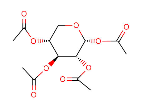 Molecular Structure of 17080-99-8 (1-O,2-O,3-O,4-O-Tetraacetyl-α-L-arabinopyranose)