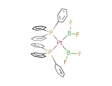 Molecular Structure of 203259-76-1 (cis-[Pt(difluoroboryl)2(PPh<sub>3</sub>)2])